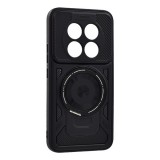 Gigapack Xiaomi Redmi Note 15 Pro Plus 5G defender szilikon telefonvédő (ütésállóság, tartógyűrű, mágneses) fekete