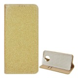 Gigapack Xiaomi Redmi Note 9T 5G tok álló, bőr hatású (Flip, szilikon belső, oldalra nyíló, asztali tartó funkció) arany