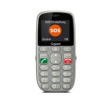 GIGASET GL390 mobiltelefon, idősek számára, Dual SIM, titán-ezüst (S30853-H1177-R601) - Mobiltelefonok
