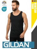 Gildan SOFTSTYLE BLACK férfi ujjatlan 100% pamut trikó
