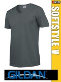 Gildan Softstyle V-nyakú férfi póló