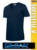 Gildan Softstyle V-nyakú férfi póló