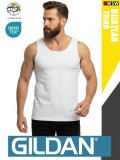 Gildan SOFTSTYLE WHITE férfi ujjatlan 100% pamut trikó