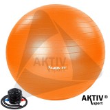 Gimnasztikai labda pumpával MOVIT 75 cm narancs