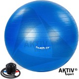 Gimnasztikai labda pumpával MOVIT 85 cm kék