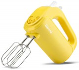 Girmi SB02 kézi mixer 170 W, 5 sebesség, rozsdamentes acél habverő és dagasztó, sárga