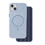 Glitter Thin Mag Apple iPhone 17 (6.3) Magsafe TPU tok kék