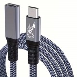 GLOBAL USB Type-C 3.2 hosszabbító kábel szürke  2m