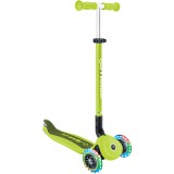 Globber Go-Up Active Lights Háromkerekű gyerek roller üléssel - Limezöld (744-106)
