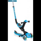 Globber Go-Up Deluxe Lights Háromkerekű gyerek roller üléssel - Kék (H0986)