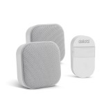 Globiz 2 az 1-ben vezetéknélküli csengő és éjjelifény - Kinetic  - dupla vevőegységgel - fehér