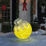 GLOBIZ 59772A Világító dekoráció - gömbdísz - 60 LED - 60 x 83 cm - arany - 100-200V AC