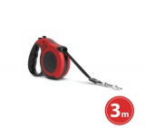Globiz Automata póráz - 3 m - piros