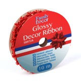 Globiz Dekor szalag - fényes - 2,74 m - piros