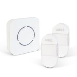 Globiz Digitális elem- és vezeték nélküli csengő - Kinetic - 2 kültéri - fehér - kék LED