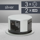 Globiz Elosztó -Rejtett- 3-as + USB