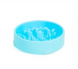 Globiz Etetőtál - habzsolásgátlóval - kék