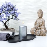 Globiz Gyertya - ezüst, illatmentes - 130 g