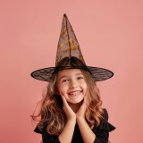 Globiz Halloween-i boszorkány kalap - 4 szín, poliészter - 38 x 34 cm