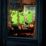 Globiz Halloween-i foszforeszkáló ablakdekor - szellem - 29 x 16 cm