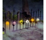 Globiz Halloween-i lampion fényfüzér - 7,5 x 150 cm - 2 x AA elemes