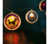 Globiz Halloween-i LED-es fényfüzér korongok