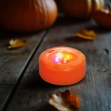 Globiz Halloween-i LED hangulatvilágítás - 4 színű LED - 2 x AAA - narancs - 77 x 35 mm