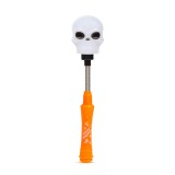 Globiz Halloween-i LED lámpa - rugós koponya - elemes