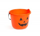 Globiz Halloween-i műanyag vödör - tök mintás - 20 x 15 cm