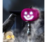 Globiz Halloween-i RGB LED dekor - habszivacs tök - lila - 11 cm
