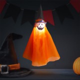 Globiz Halloween-i világító dekoráció - tök - felakasztható - RGB LED - 70 x 50 cm
