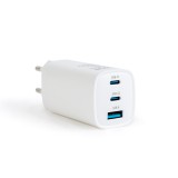 Globiz Hálózati Adapter USB + Type-C PD45W gyorstöltéssel - fehér
