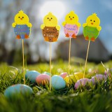 Globiz Húsvéti dekoráció - csibe - 4 féle - 6 x 9 cm - leszúrható