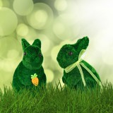 Globiz Húsvéti dekoráció - nyuszi - 2 féle - 15 cm - zöld