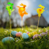 Globiz Húsvéti dekoráció - nyuszi - 3 féle - 23 cm - leszúrható