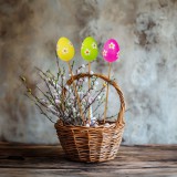 Globiz Húsvéti dekoráció - tojás szett - leszúrható - 6 féle - 4 cm