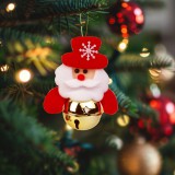 Globiz Karácsonyfadísz - Mikulás csengettyűvel - 11 x 10 cm