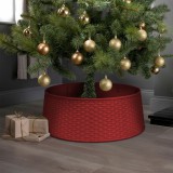 Globiz Karácsonyfatalp takaró - piros, műanyag - 65 x 23 cm