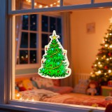 Globiz Karácsonyi ablakdekoráció - karácsonyfa - tapadókorongos - 30 x 29 cm