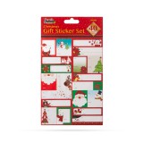Globiz Karácsonyi ajándék matrica szett - 15,2 x 21,6 cm - 40 db / csomag