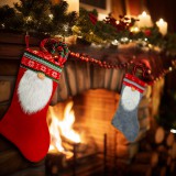 Globiz Karácsonyi csizma - 45 cm - textil - 2 féle