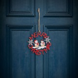 Globiz Karácsonyi dekoráció - fa, piros hóember - 10 cm