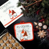 Globiz Karácsonyi kendő és edényfogó szett - manós