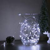 Globiz Karácsonyi LED fényfüzér - 5 m - 50 LED - hidegfehér - 3 x AA