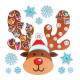Globiz Karácsonyi öntapadós falmatrica - adventi kalendárium