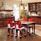 Globiz Karácsonyi székdekor szett - Mikulás - 50 x 60 cm - piros/fehér