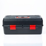 Globiz Kinyitható tálcás szerszámosláda - műanyag - 250 x 495 x 230 mm