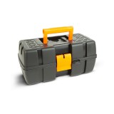 Globiz Kinyitható tálcás szerszámostáska - dupla tálcás - műanyag - 31 x 18 x 14 cm