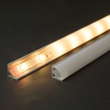 Globiz LED aluminium profil sín 1000 x 16 x 16 mm íves sarok profil