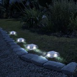 Globiz LED-es leszúrható vagy fali szolár lámpa